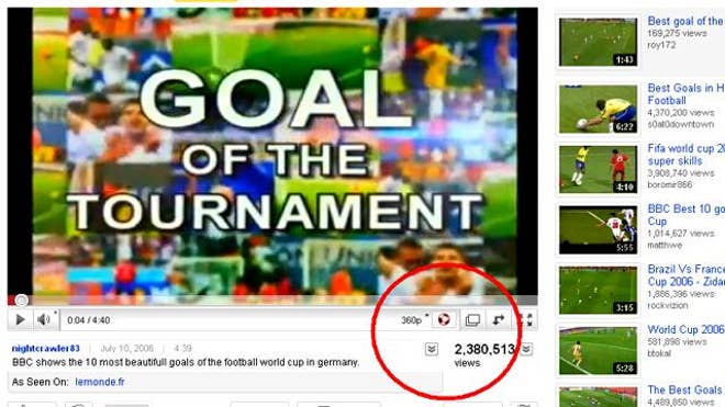 YouTube Vuzuzela Button